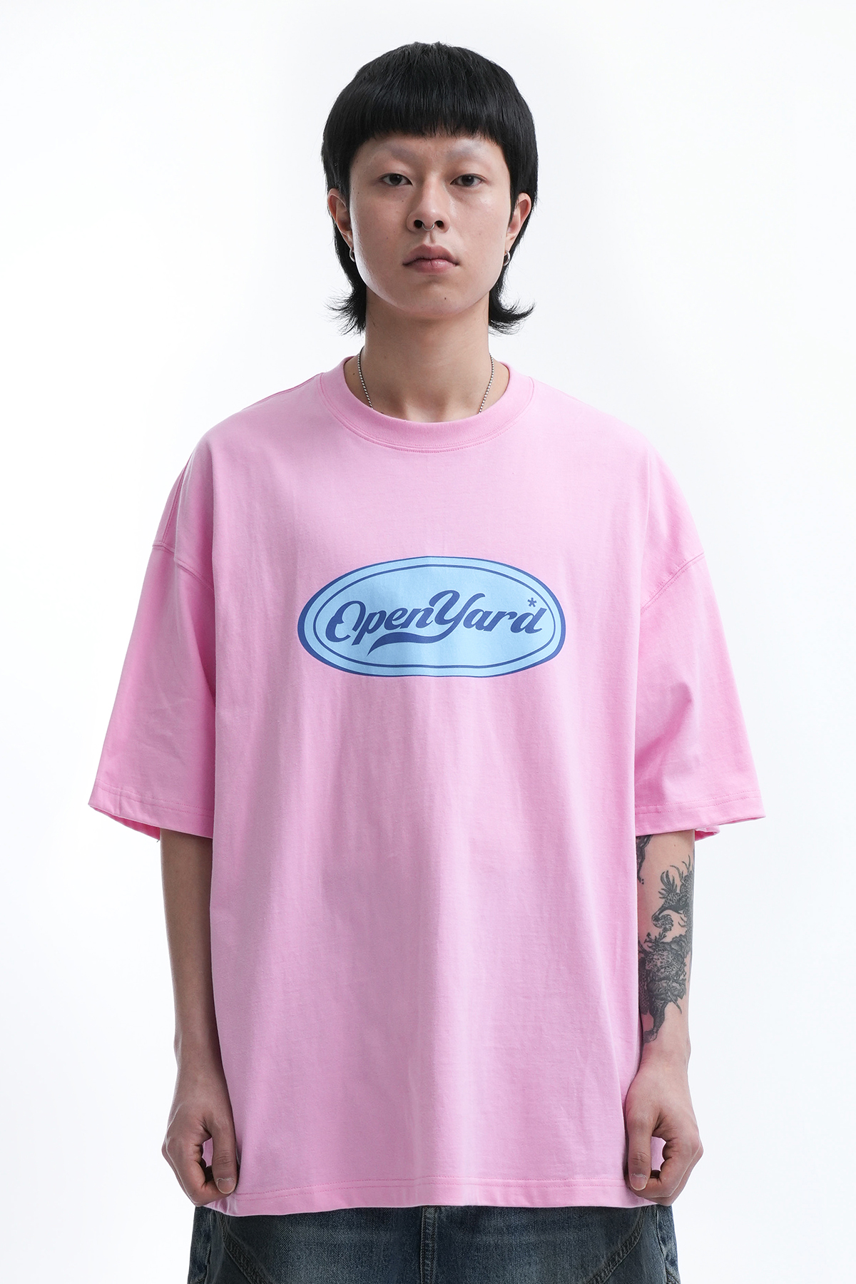 BLUE PATCH T-PINK